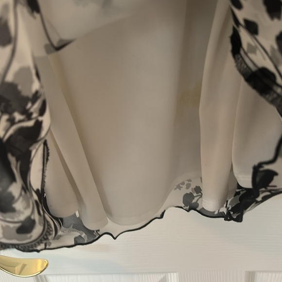 Jon & Anna Swing Jacket and Coordinating Cut-Away Shoulders Floral Blouse sz Lg - Picture 7 of 16